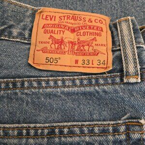 Levi Strauss 505 Denim Jeans Straight Leg fit